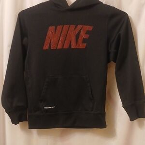 Nike Black Hoodie with Red Logo